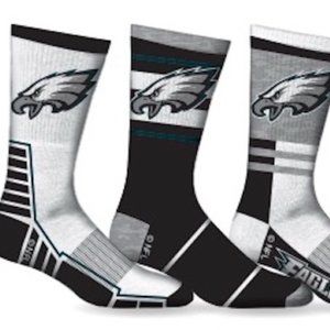 Philadelphia Eagles Socks 3PK Crew Length